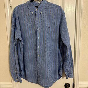 Ralph Lauren Button Down XL Classic Fit Light blue stripes
